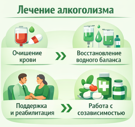лечение алкоголизма в Курганинске этапы